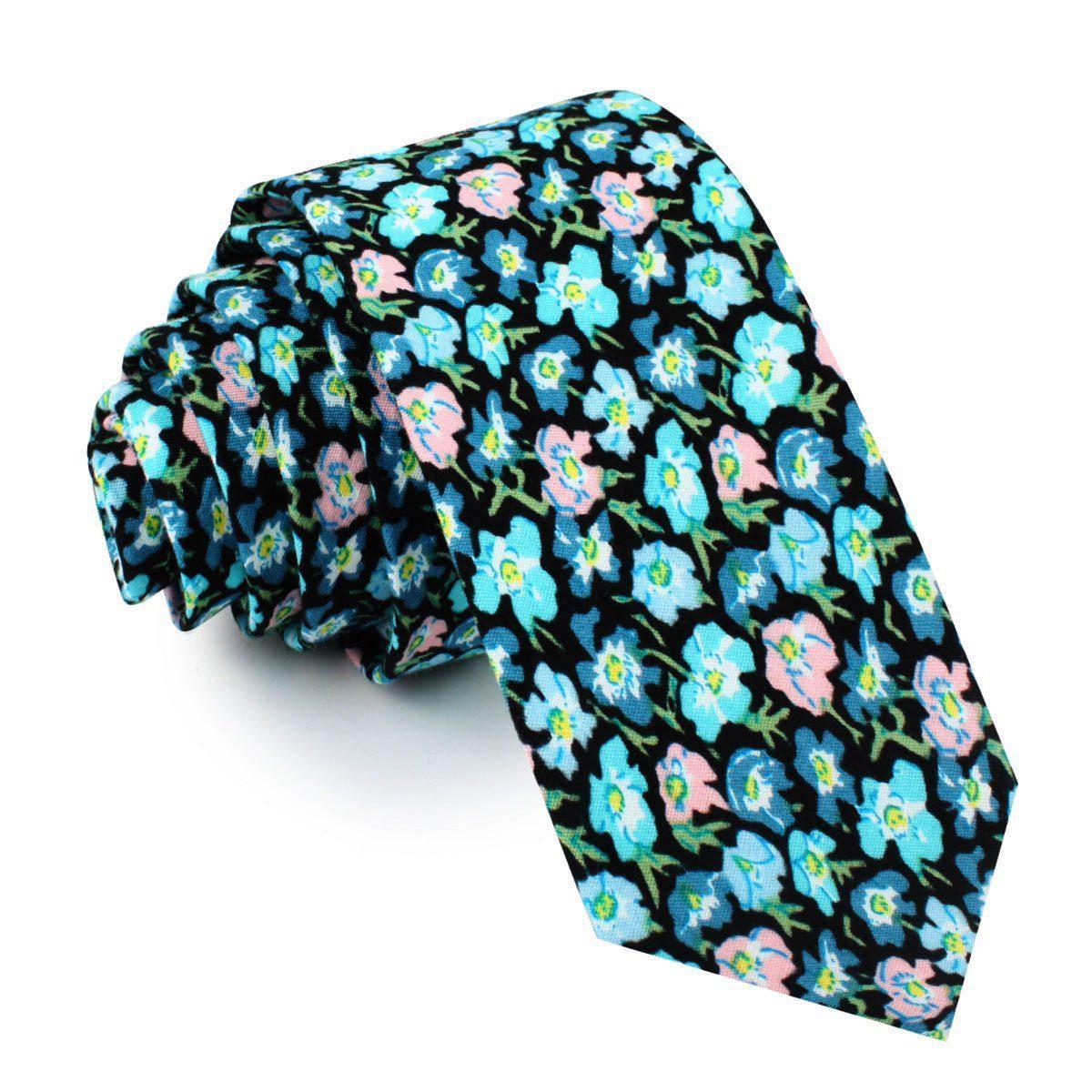 Flax_Linum_Blue_Floral_Skinny_Tie-770438
