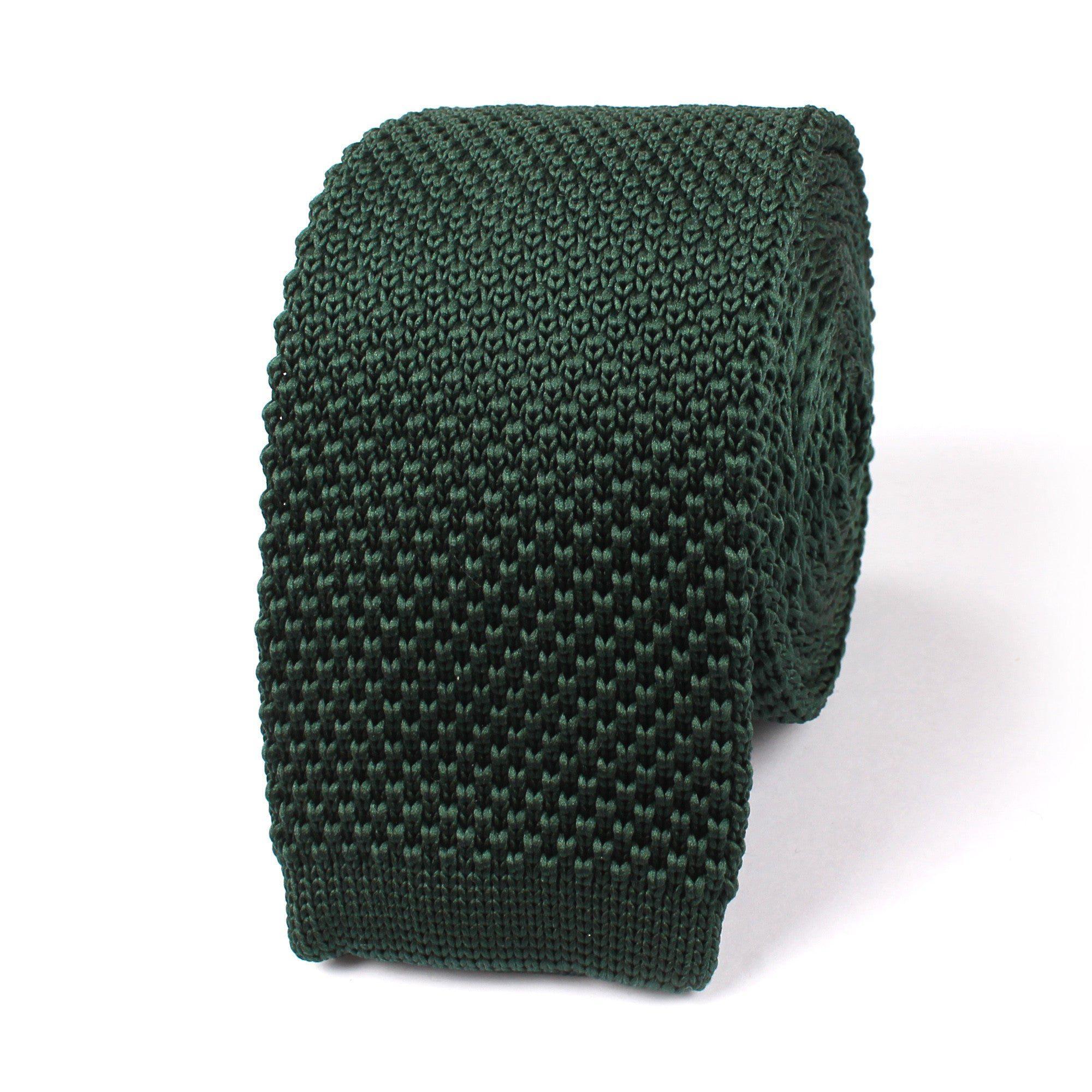 Forest_Green_Knitted_Tie