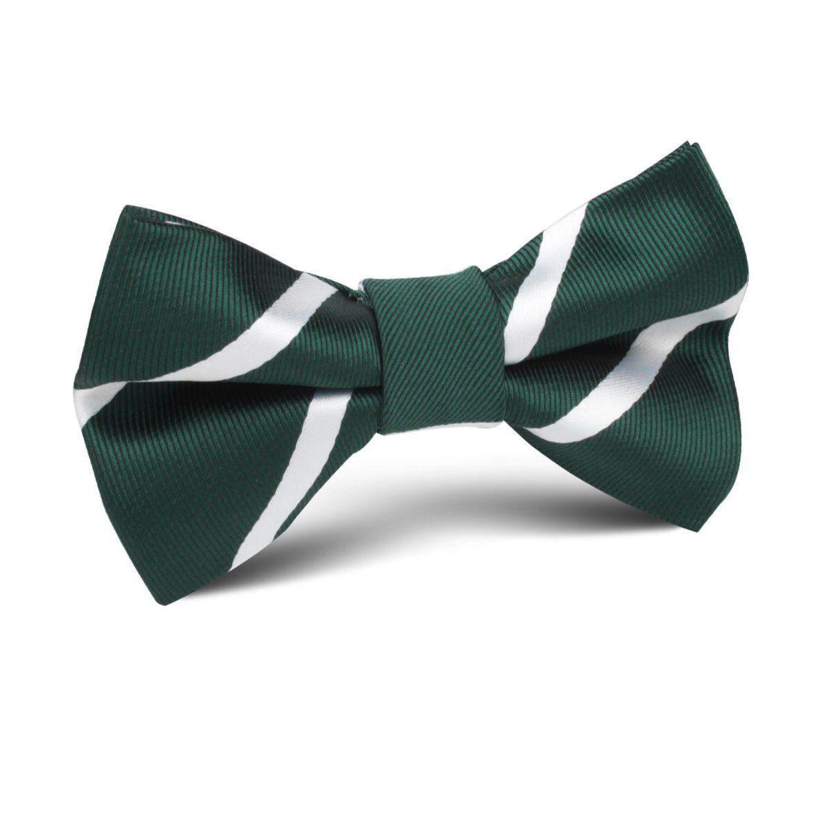Forest_Green_Striped_Kids_Bow_Tie-632080