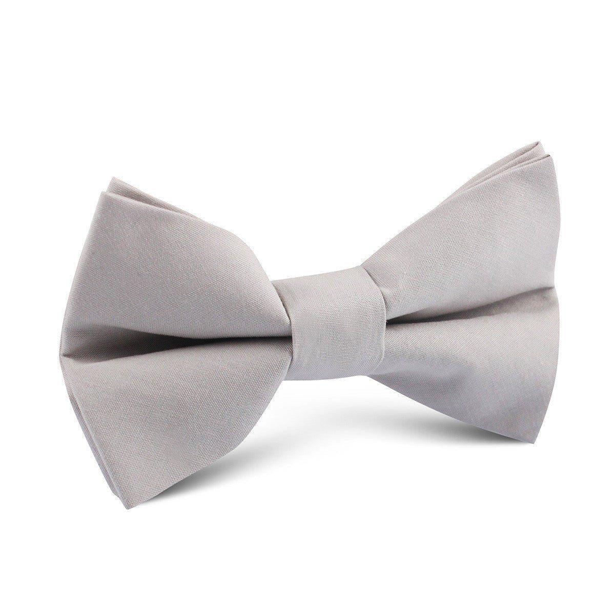 Gainsboro_Light_Gray_Cotton_Kids_Bow_Tie-470928