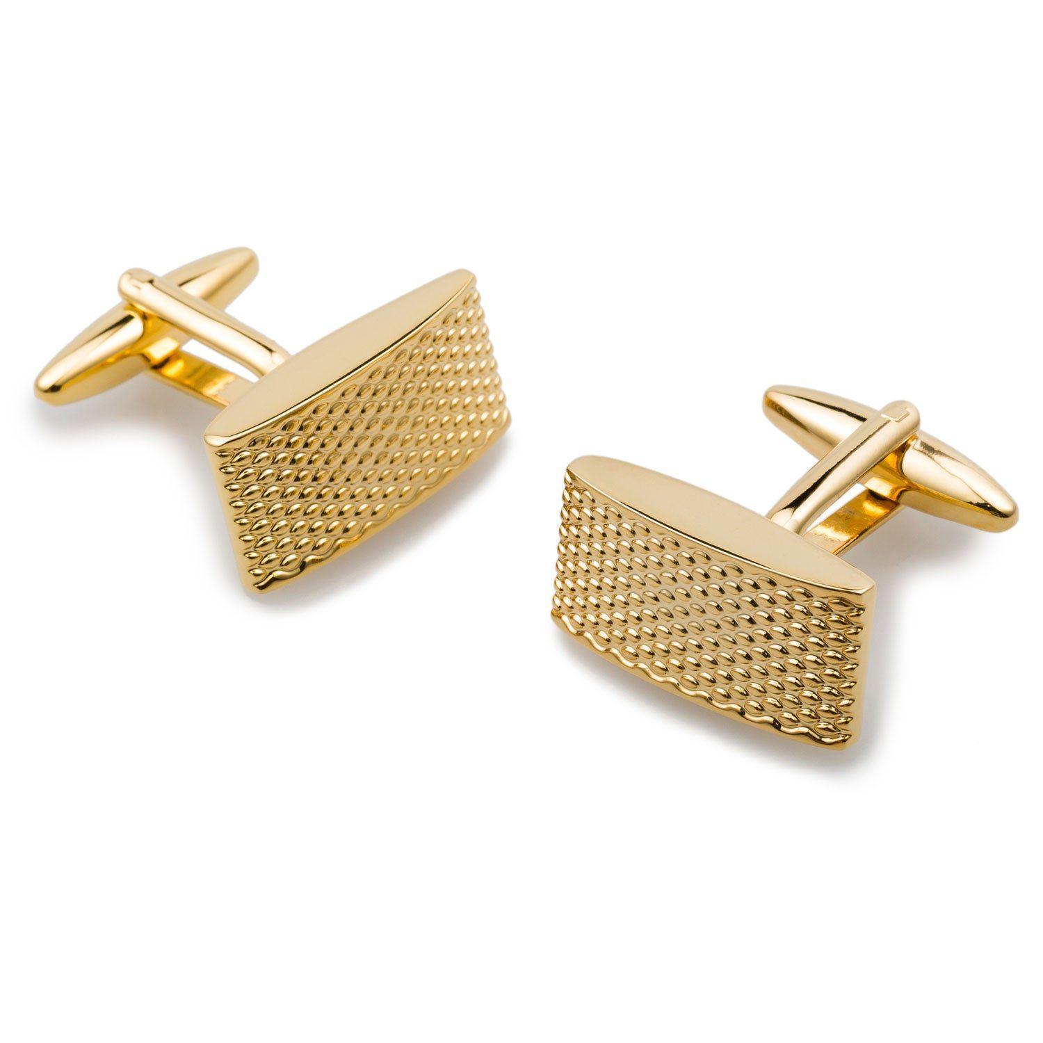 Gold_Textured_Rectangular_Bend_Cufflinks