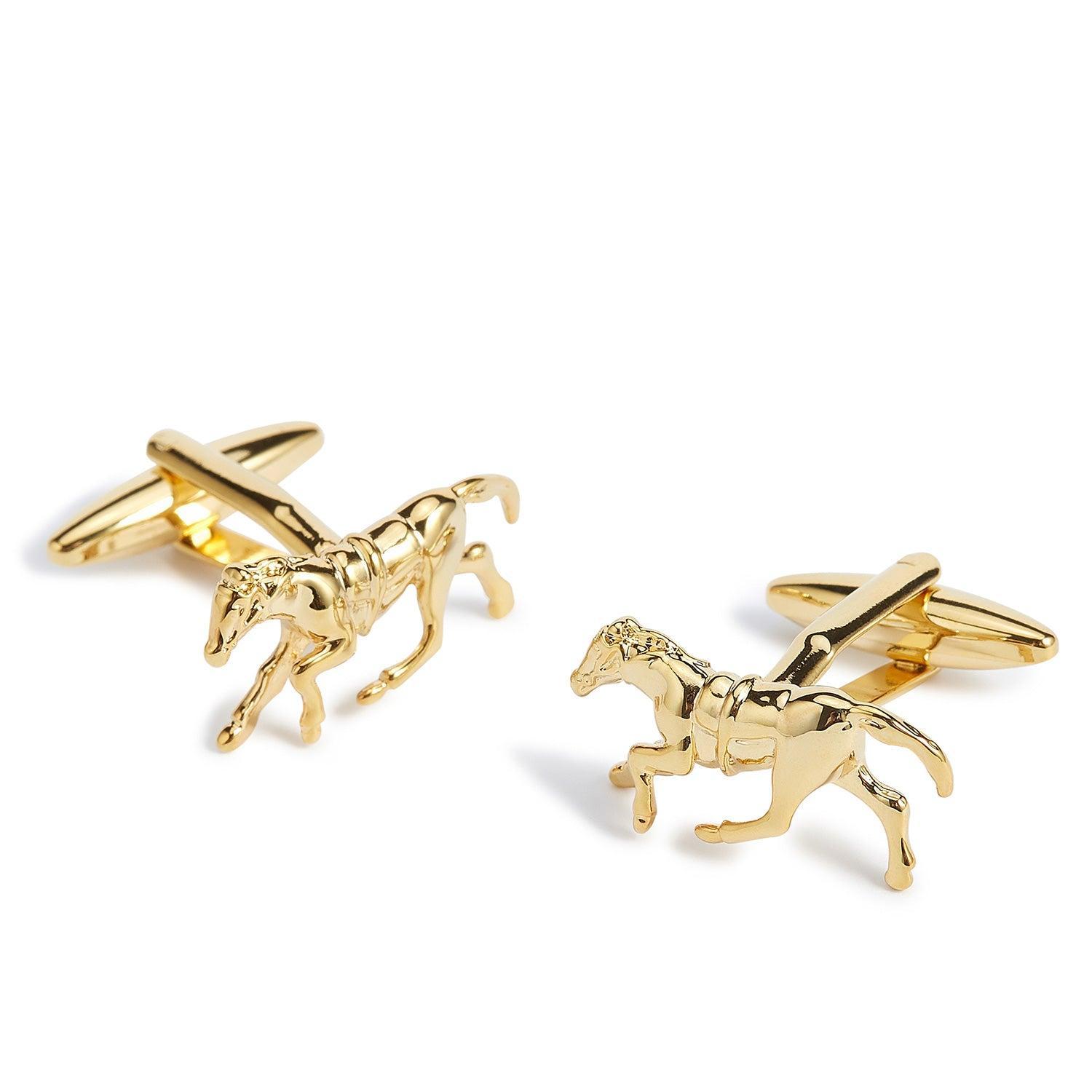 Golden_Phar_Lap_Racehorse_Cufflinks