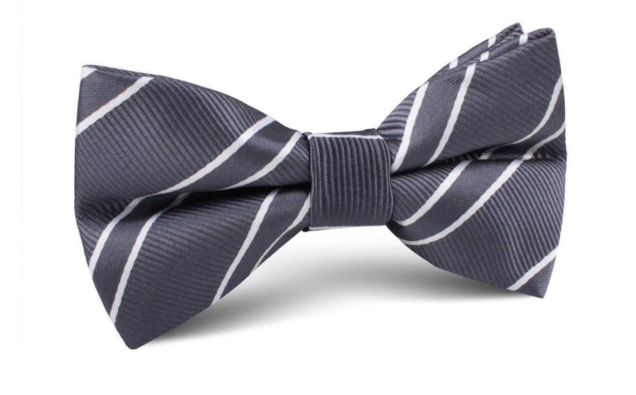 Graphite_Charcoal_Grey_Double_Stripe_Bow_Tie-117739