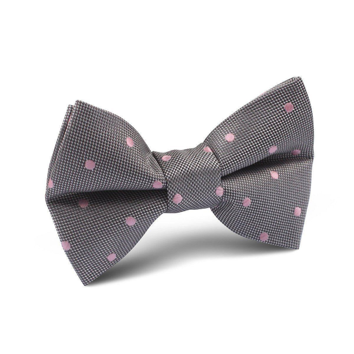 Grey_with_Baby_Pink_Polka_Dots_Kids_Bow_Tie-597736