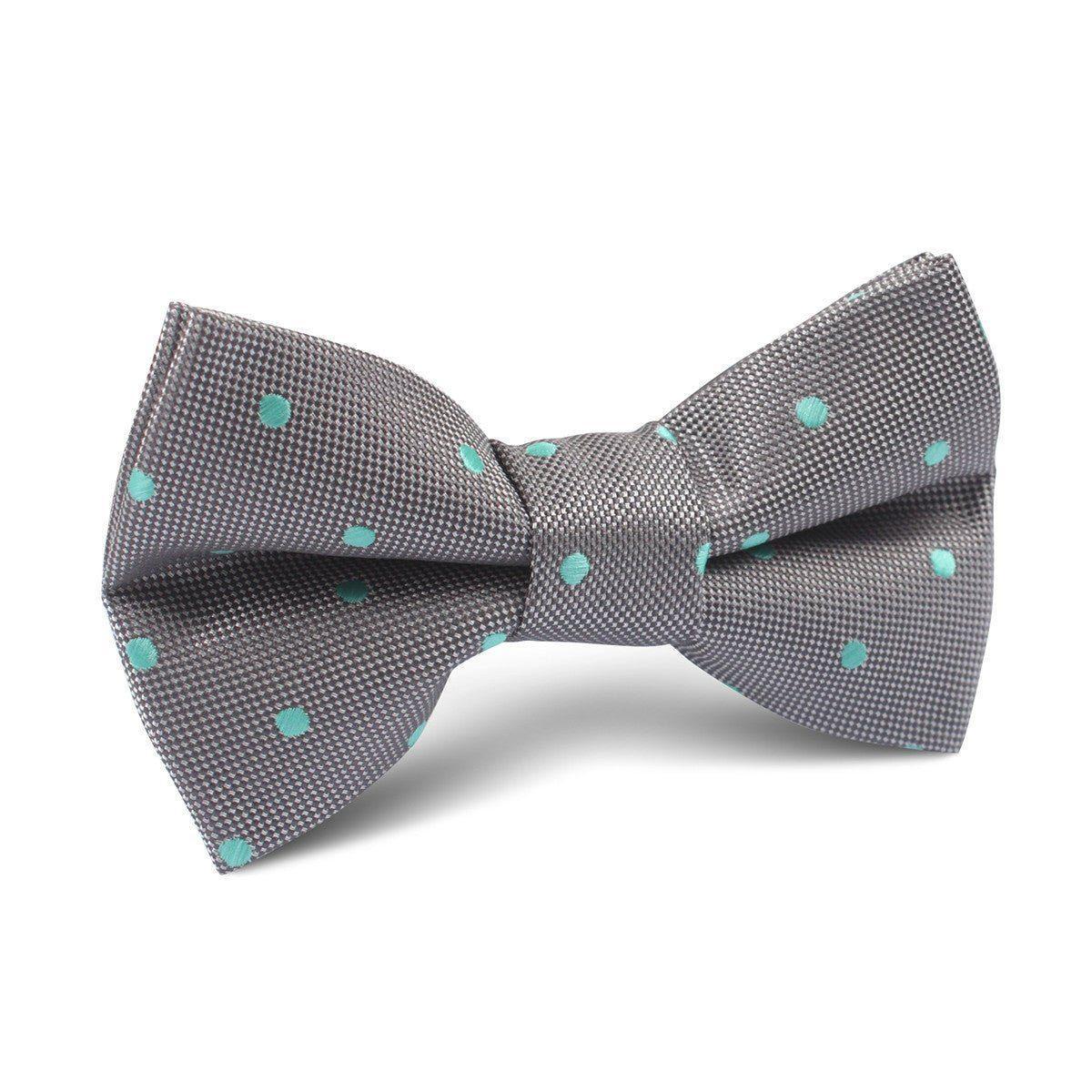 Grey_with_Mint_Green_Polka_Dots_Kids_Bow_Tie-733434