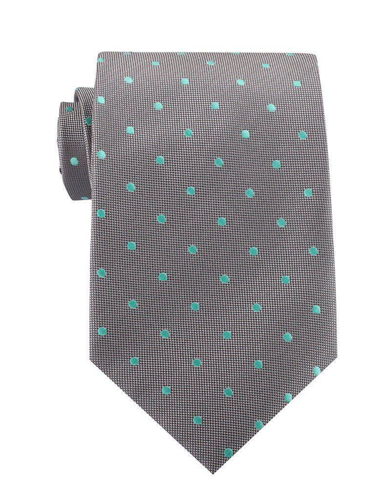 Grey_with_Mint_Green_Polka_Dots_Necktie-386209