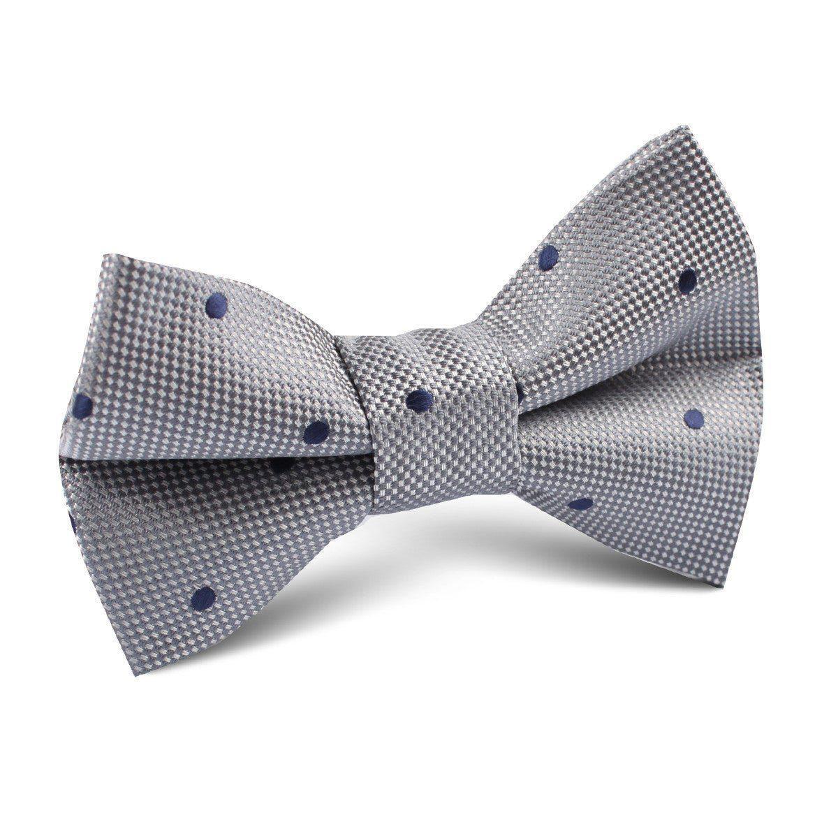 Grey_with_Navy_Blue_Polkadots_Textured_Kids_Bow_Tie-704420
