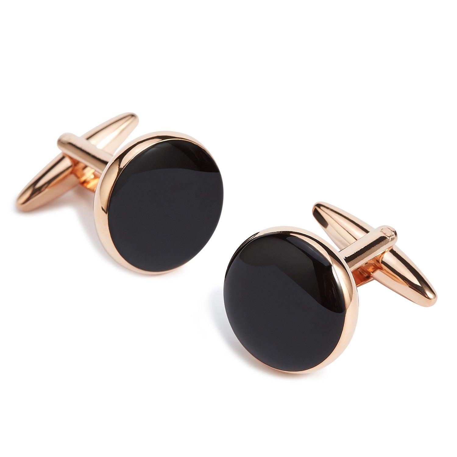 Harry_Rehnquist_Black_and_Rose_Gold_Cufflinks