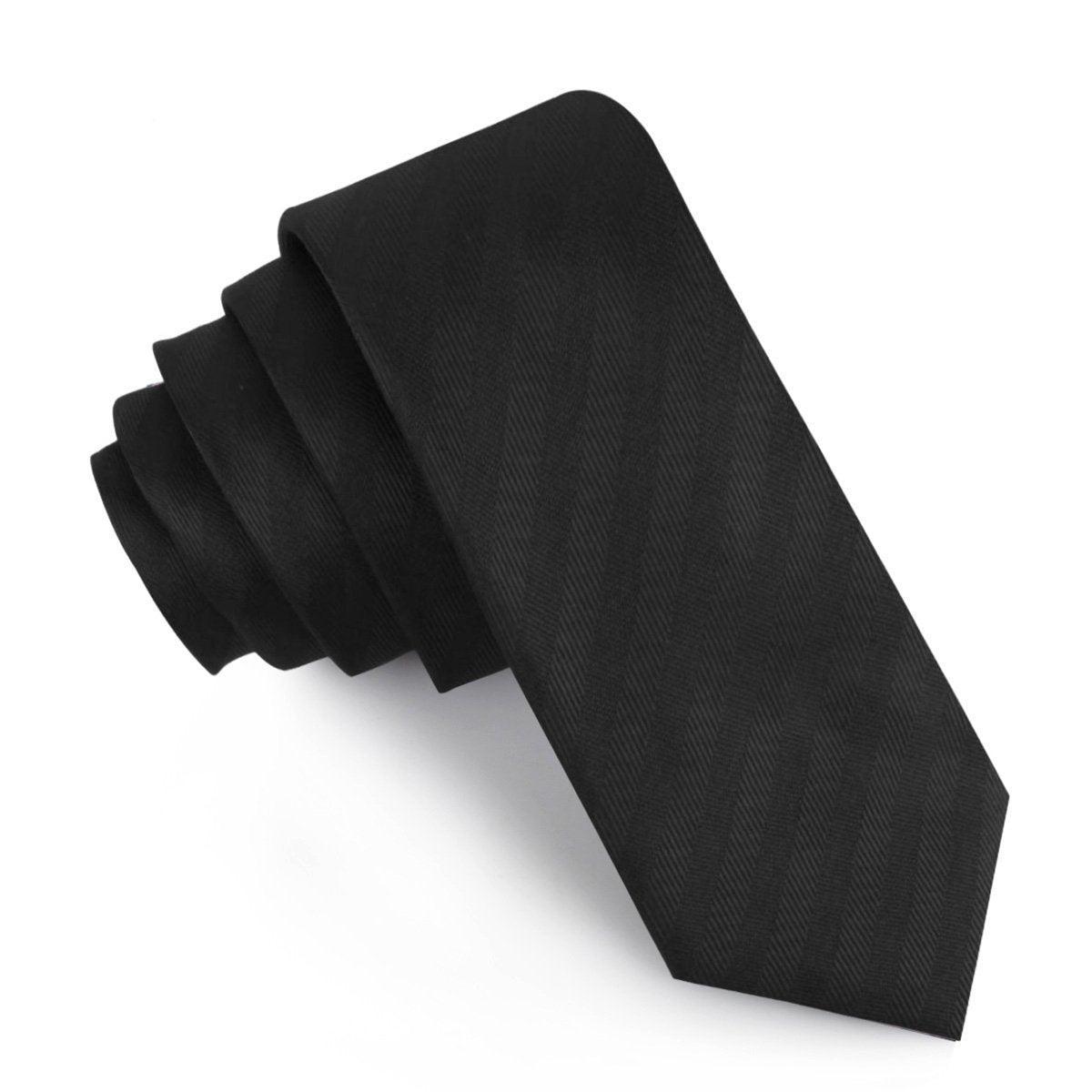 Hitchcock_Midnight_Black_Striped_Skinny_Tie