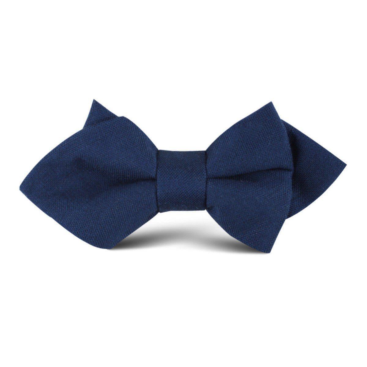 Jeune_Fille_Endormie_Navy_Linen_Kids_Diamond_Bow_Tie-679662