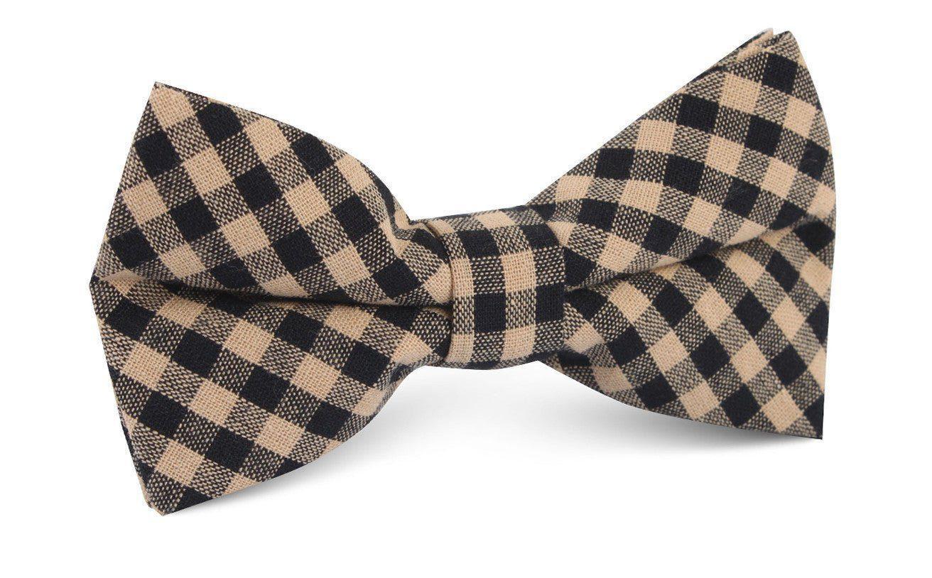 Khaki_Black_Gingham_Blend_Bow_Tie-867500