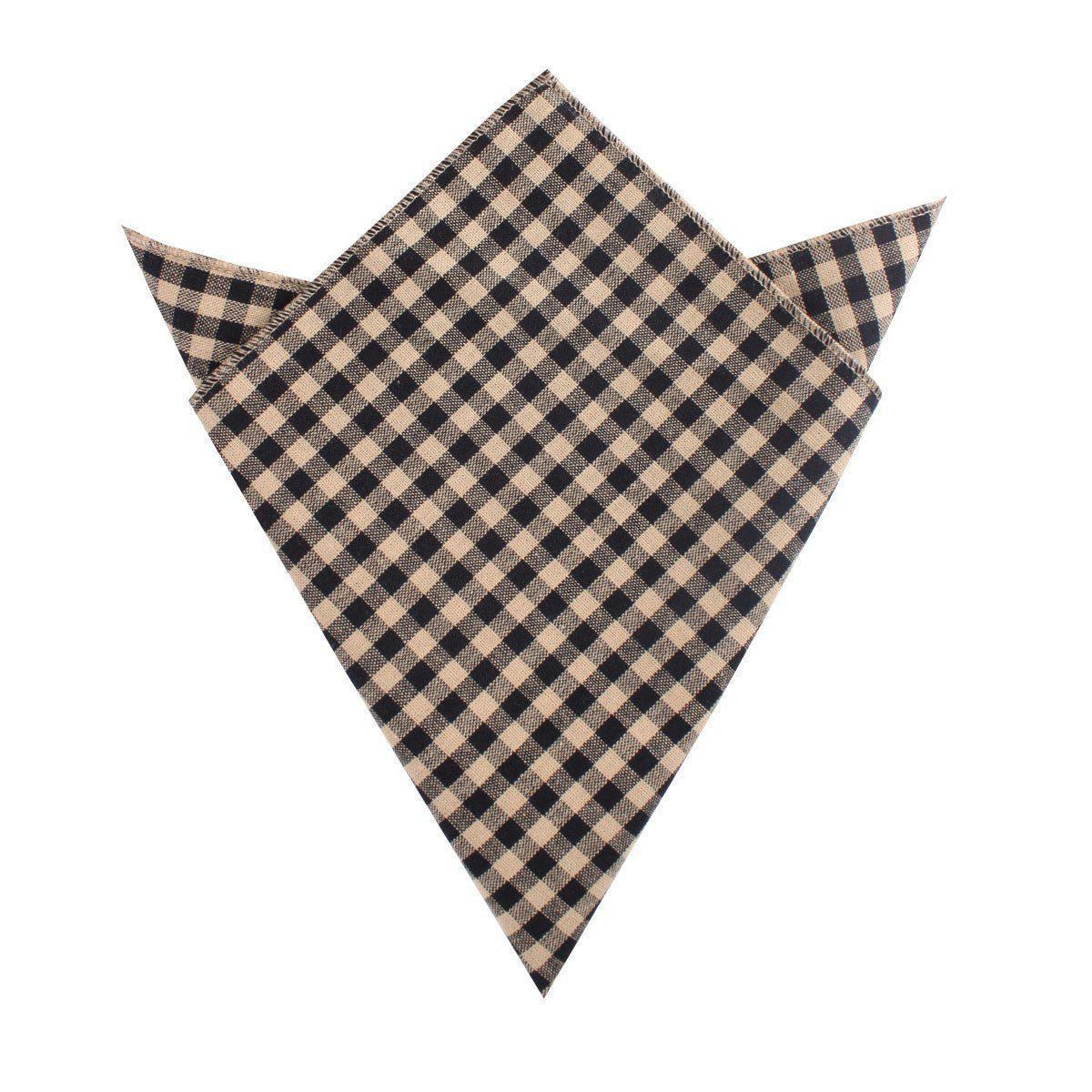 Khaki_Black_Gingham_Blend_Pocket_Square-396506