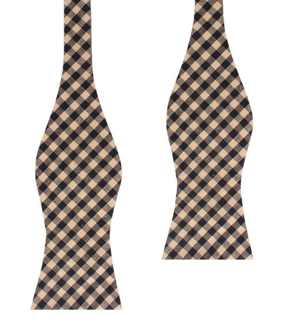 Khaki_Black_Gingham_Blend_Self_Bow_Tie-847913