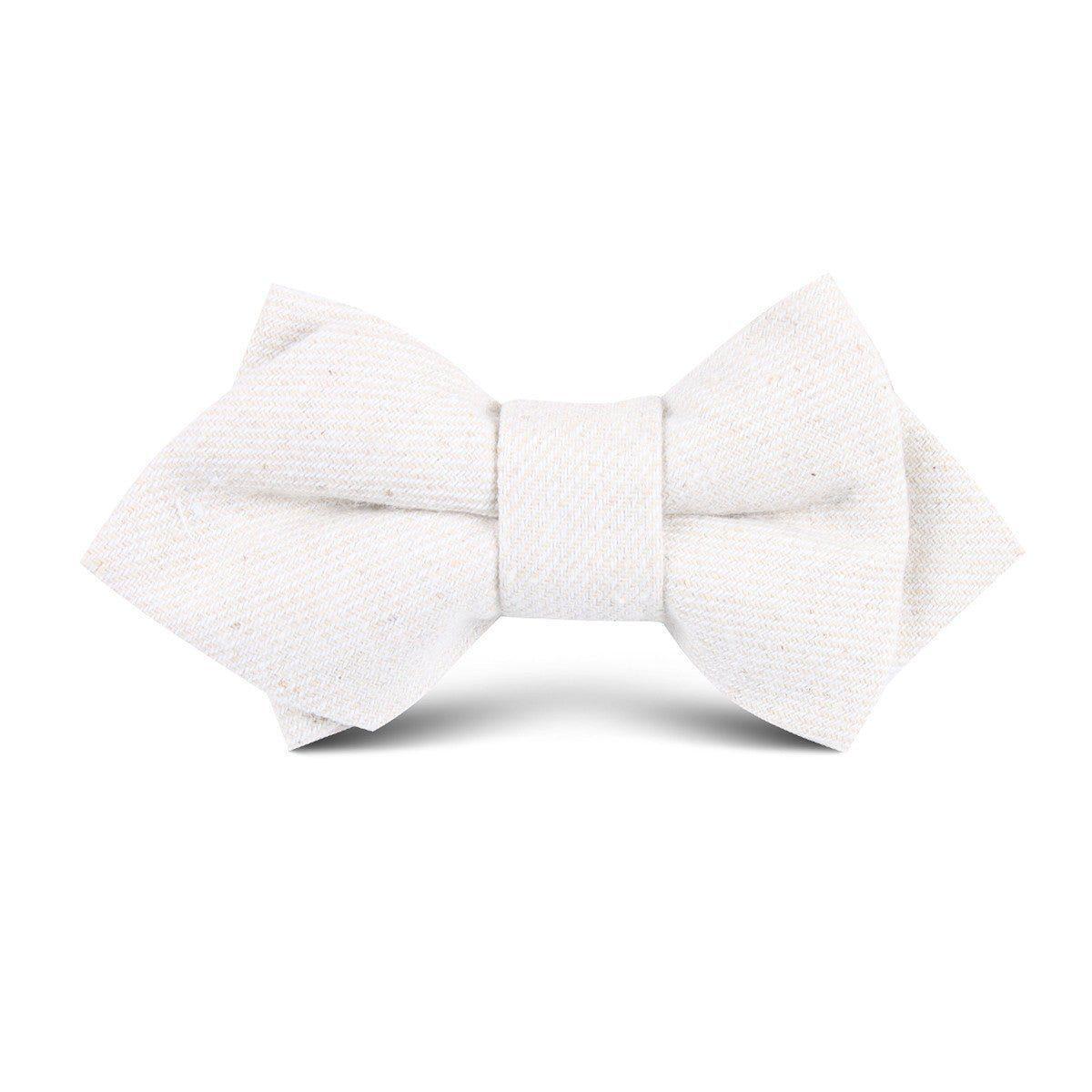 Khaki_Twill_Stripe_Linen_Kids_Diamond_Bow_Tie-859954