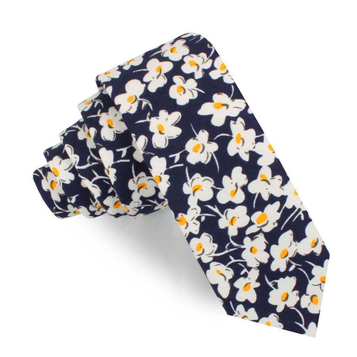 Kitakyushu_Daffodil_Floral_Skinny_Tie-177497