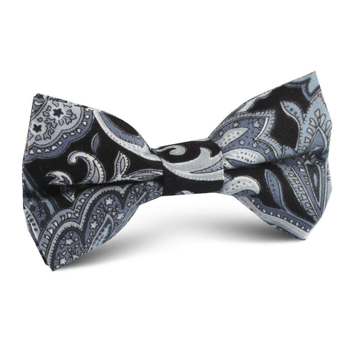 Lampedusa_Black_Grey_Paisley_Kids_Bow_Tie-597558