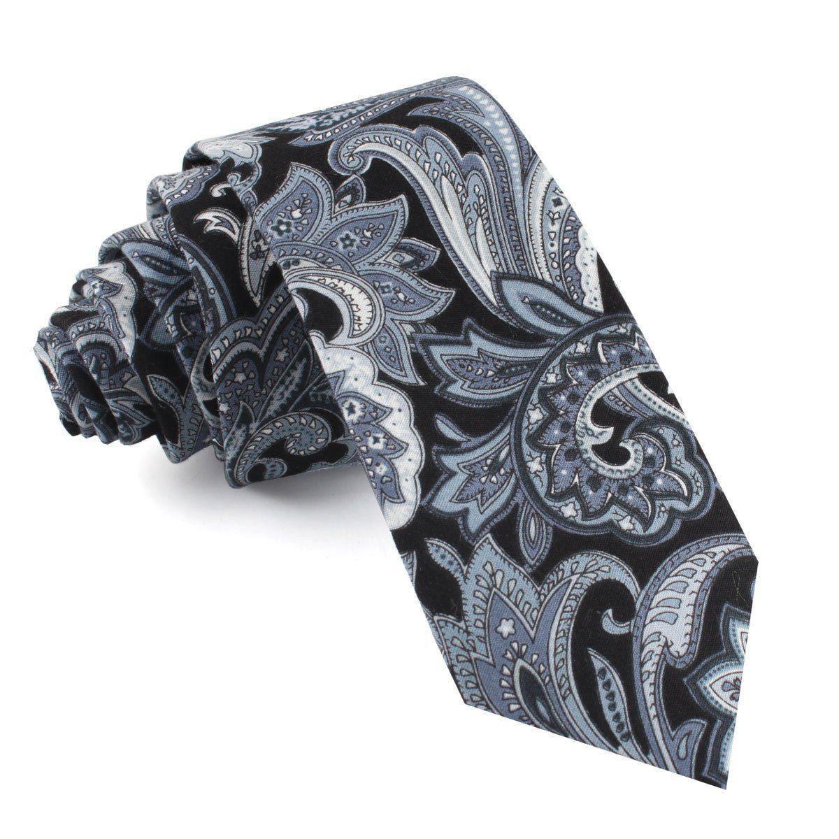 Lampedusa_Black_Grey_Paisley_Skinny_Tie-404364