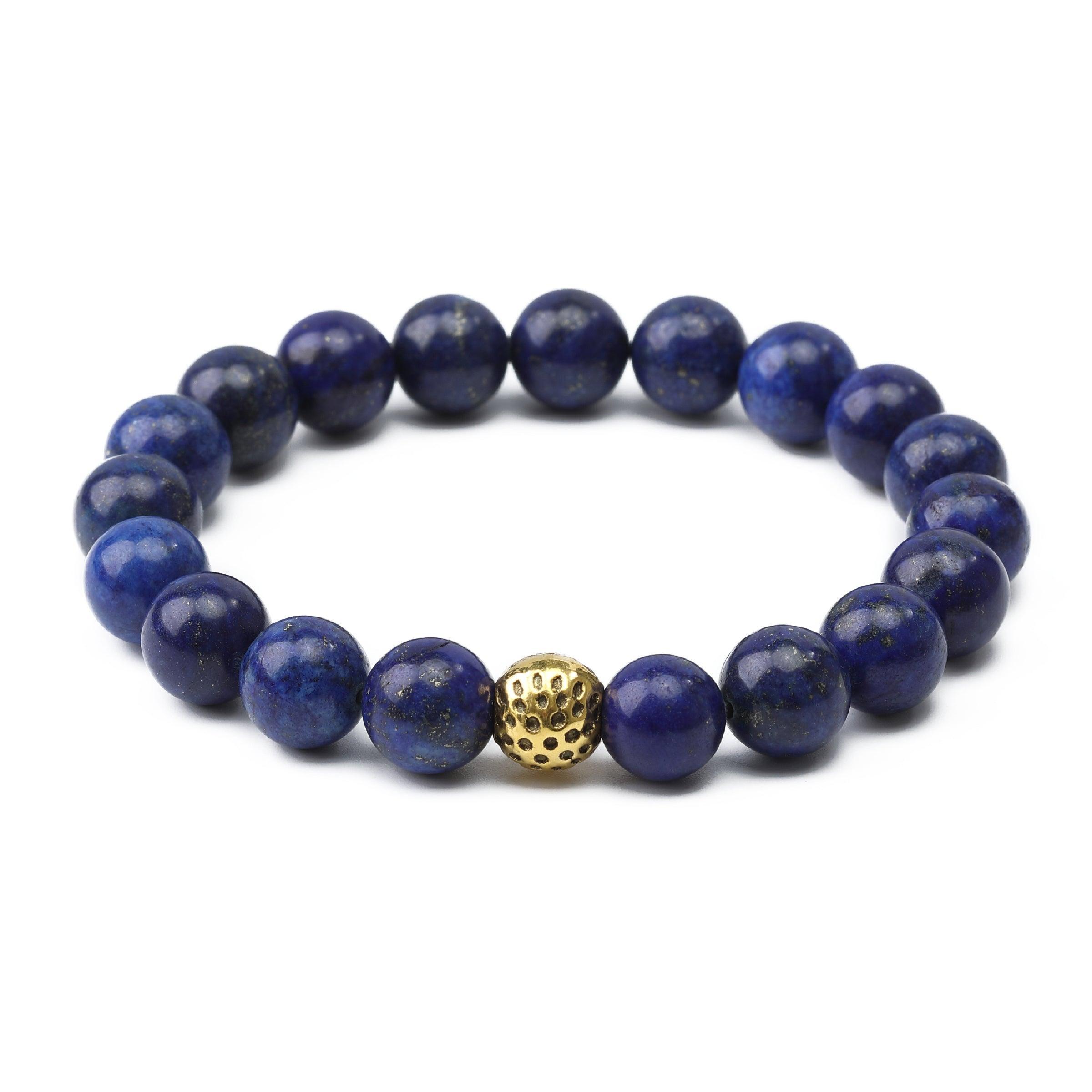 LapisLazuliGoldLavaBracelet