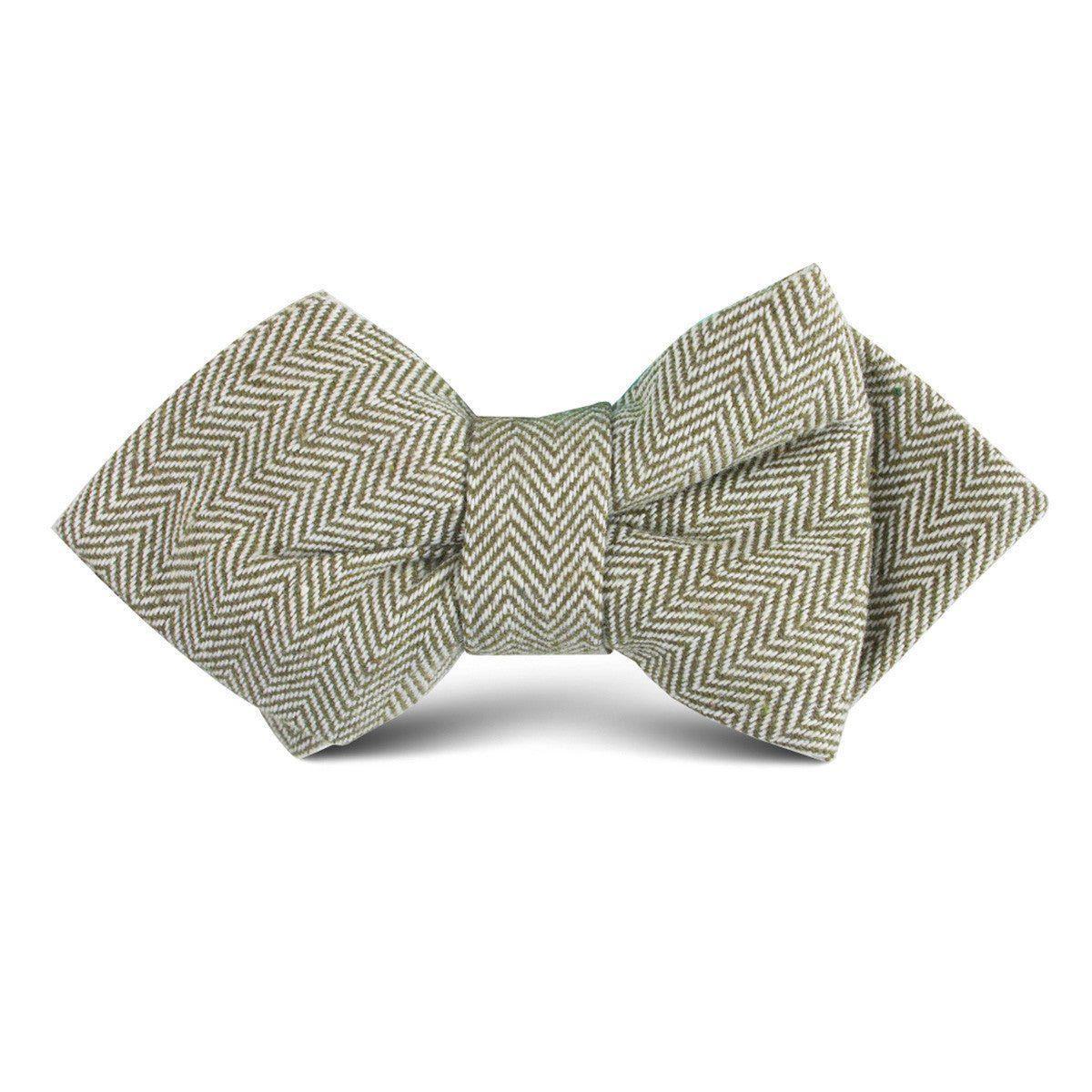 Laurel_Green_Herringbone_Linen_Kids_Diamond_Bow_Tie-929852