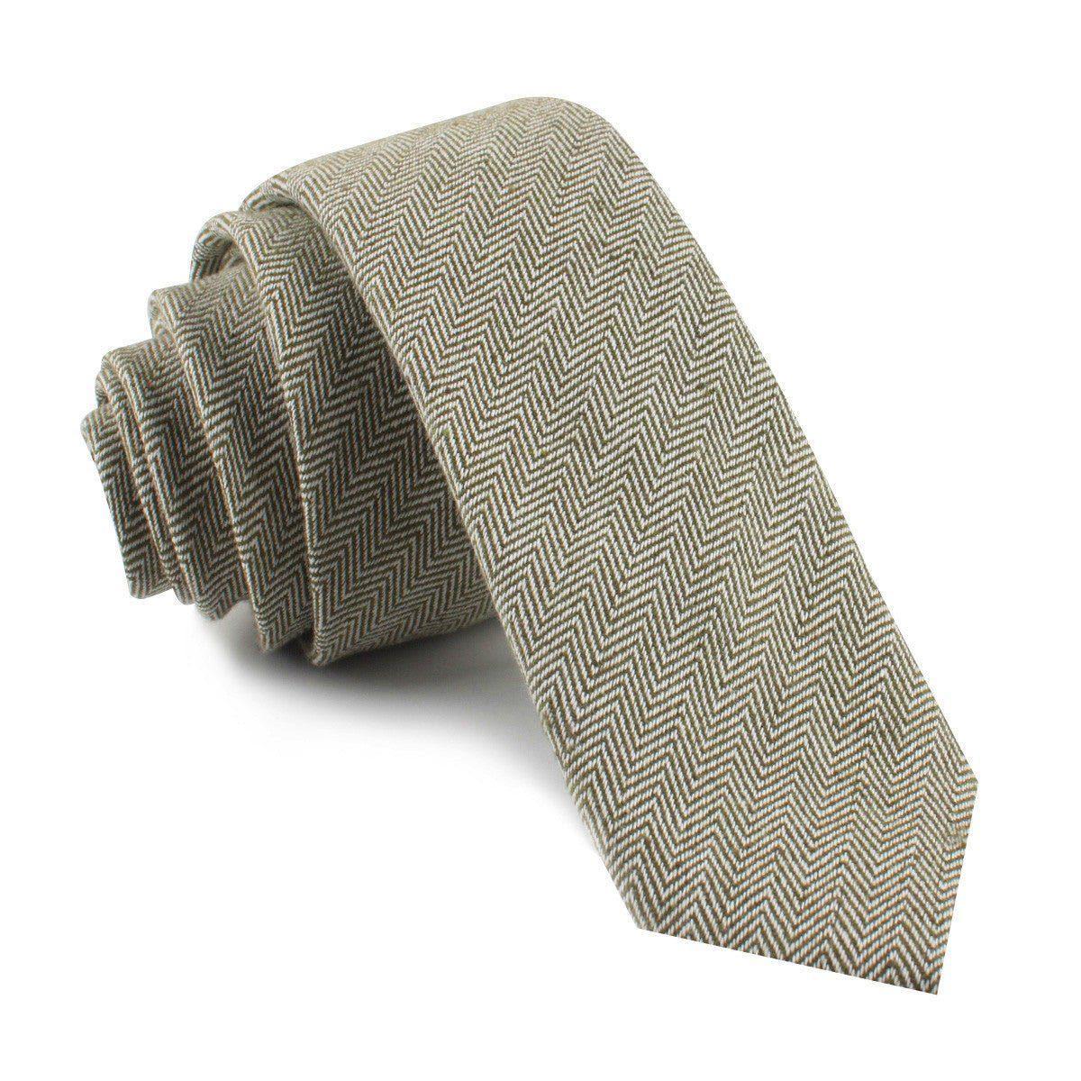 Laurel_Green_Herringbone_Linen_Skinny_Tie-647984