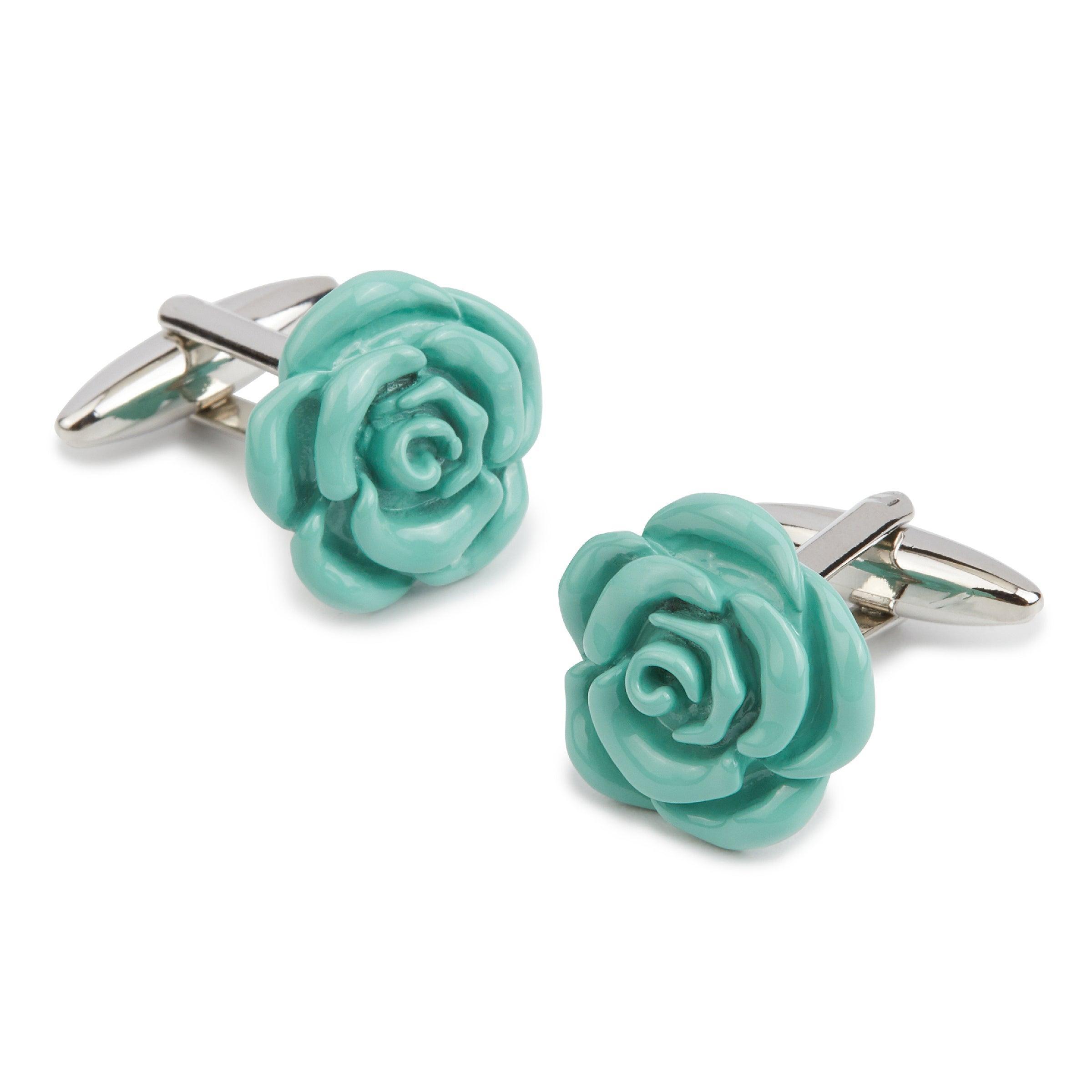 LightSeaGreenRoseMetalCufflink_3d15e5ea-971a-425b-9f21-2397287a4e2a