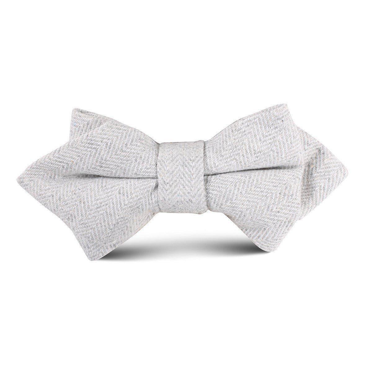 Light_Grey_Herringbone_Linen_Kids_Diamond_Bow_Tie-664279