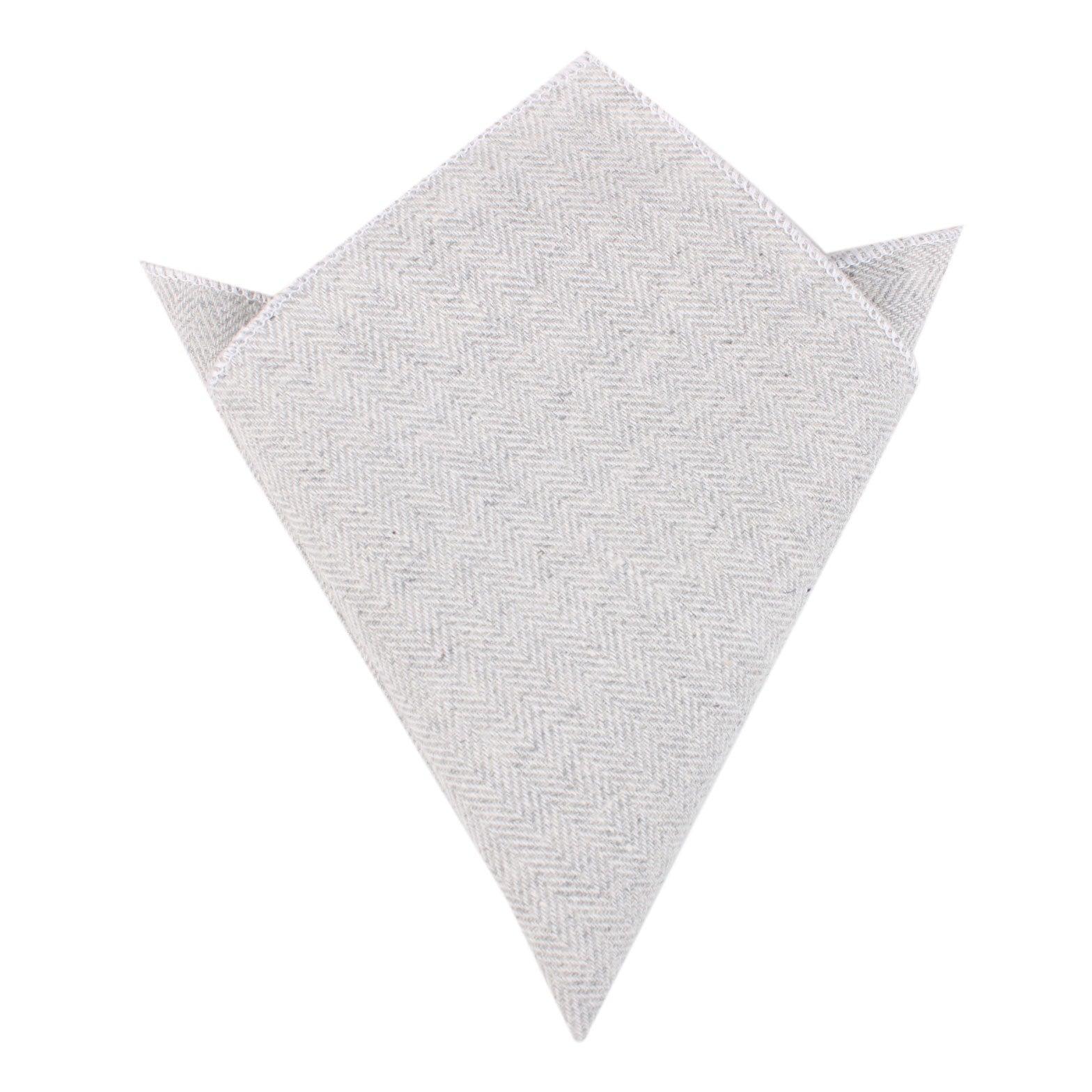 Light_Grey_Herringbone_Linen_Pocket_Square