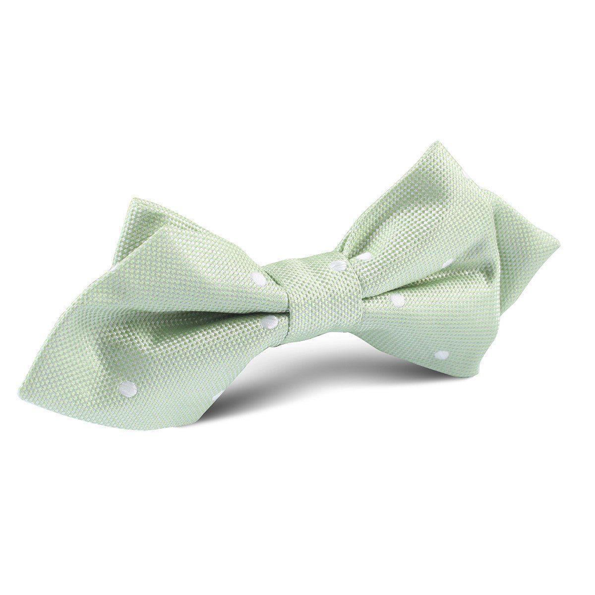 Light_Mint_Pistachio_Green_Polkadots_Diamond_Bow_Tie-349861