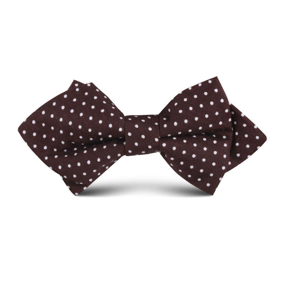 Lungo_Brown_Polkadot_Cotton_Kids_Diamond_Bow_Tie-403671