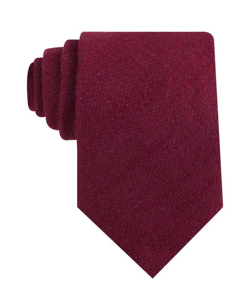 Mahogany_Wine_Linen_Twill_Necktie-453483