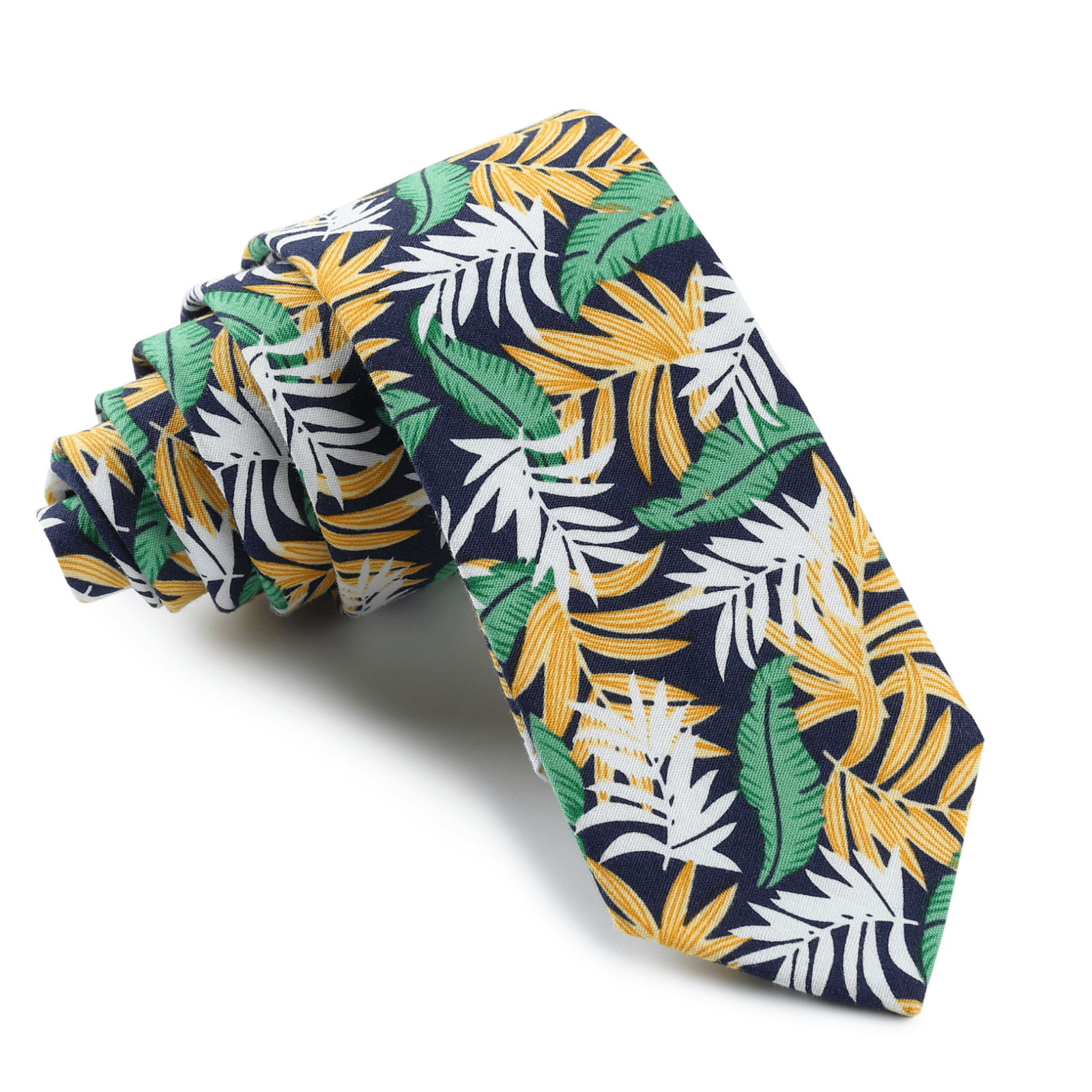 MandalayGreenPalmSkinnyTie-915002