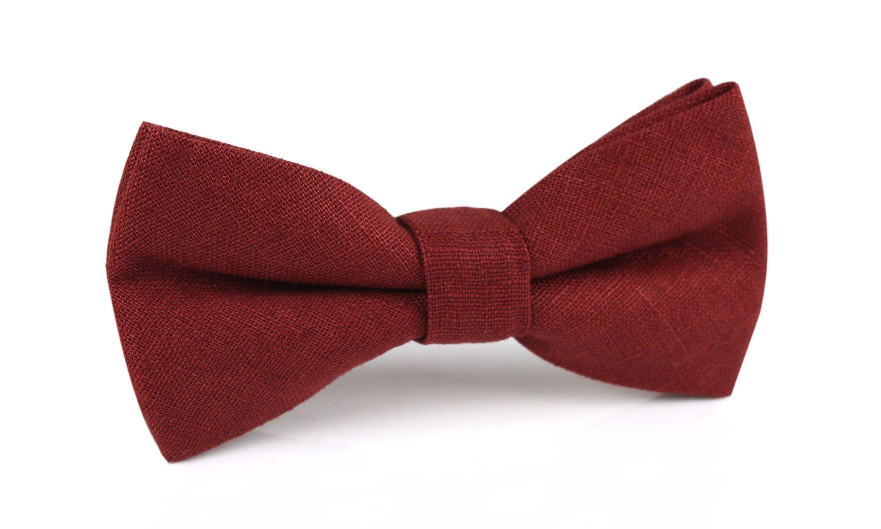 Maroon_Slub_Linen_Bow_Tie-430310