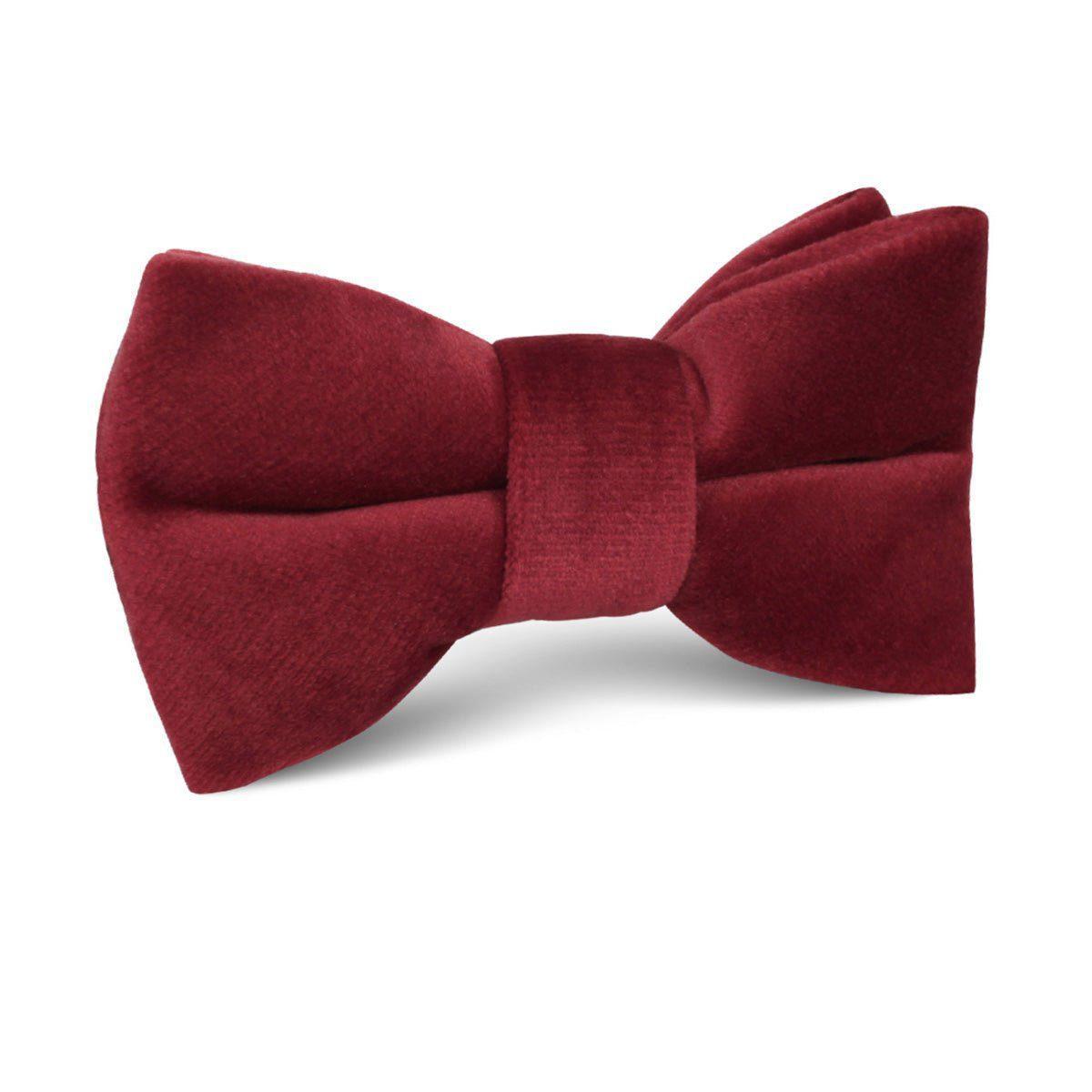Maroon_Velvet_Kids_Bow_Tie-309065