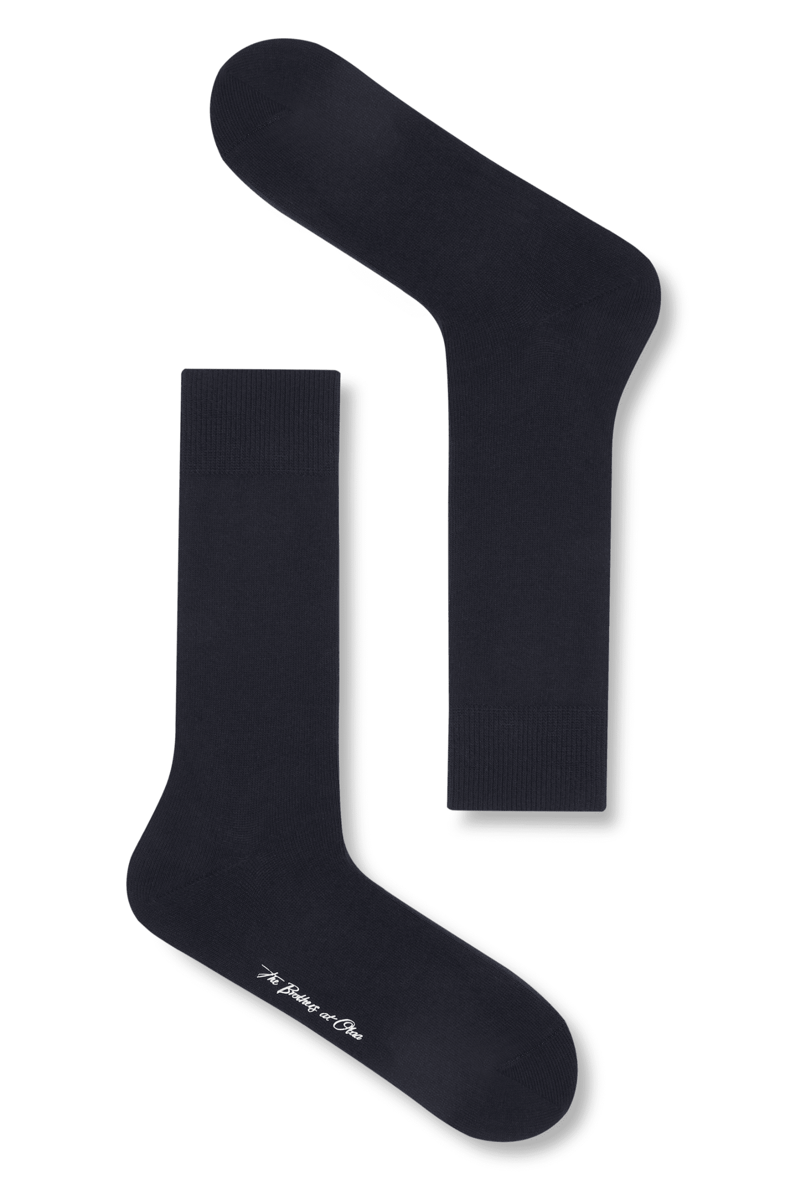 MidnightNavyBlueFlatKnitSock-676670