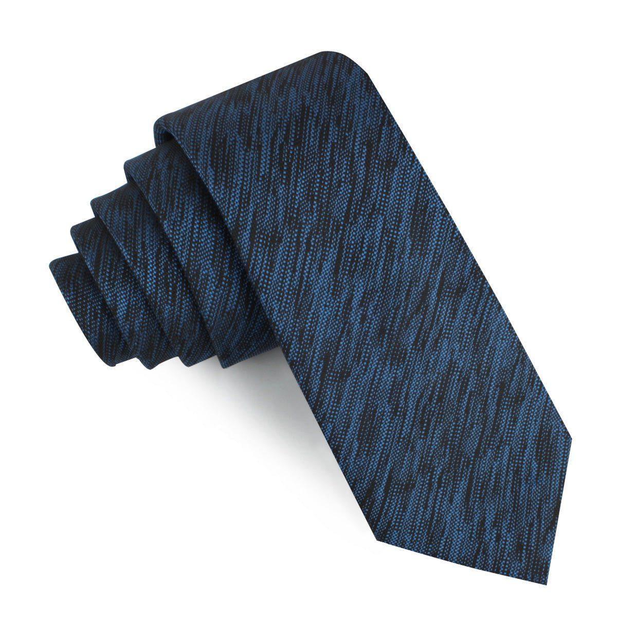 Midnight_Blue-Black_Chambray_Skinny_Tie-505603