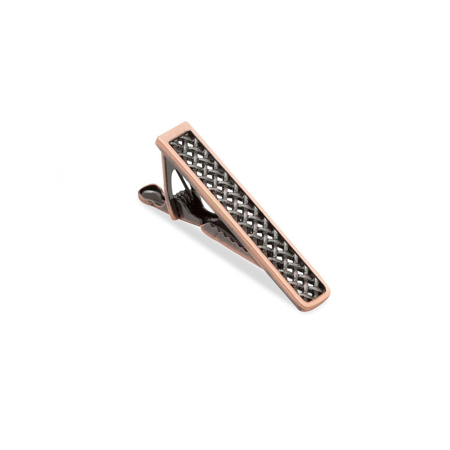 Mini-Antique-Copper-Dean-Martin-Mesh-Tie-Bar