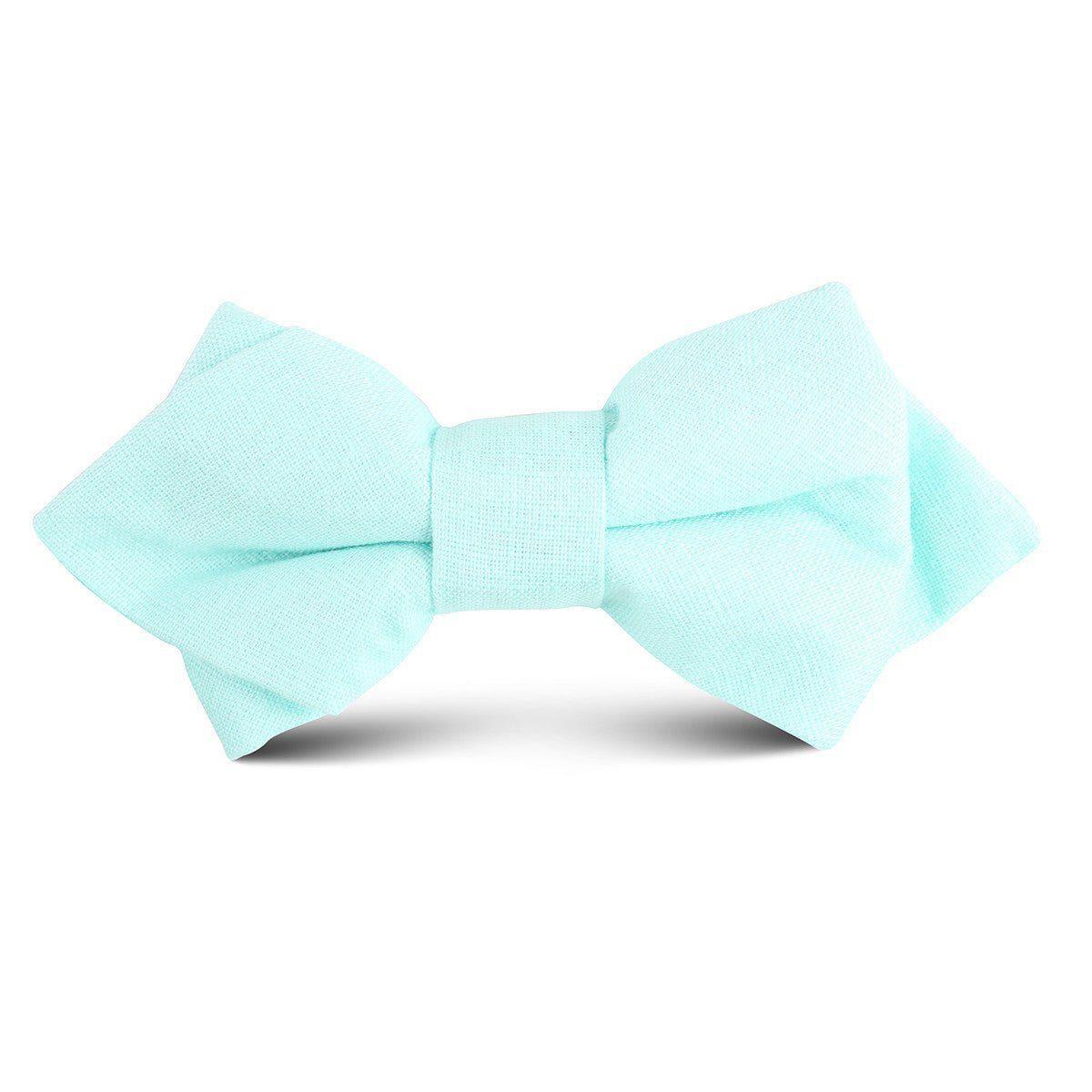 Mint_Green_Linen_Kids_Diamond_Bow_Tie-364484