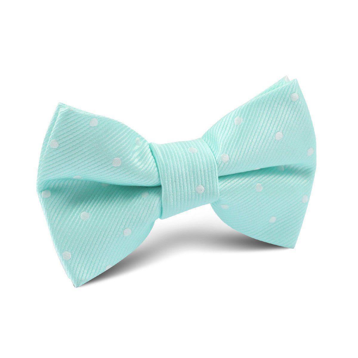 Mint_Green_with_White_Polka_Dots_Kids_Bow_Tie-381303