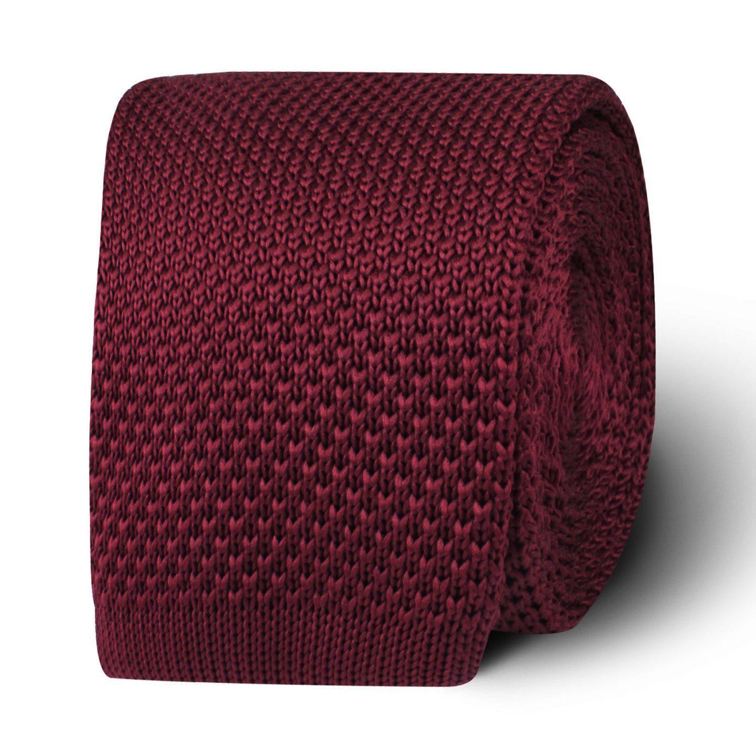 Nador_Burgundy_Knitted_Tie