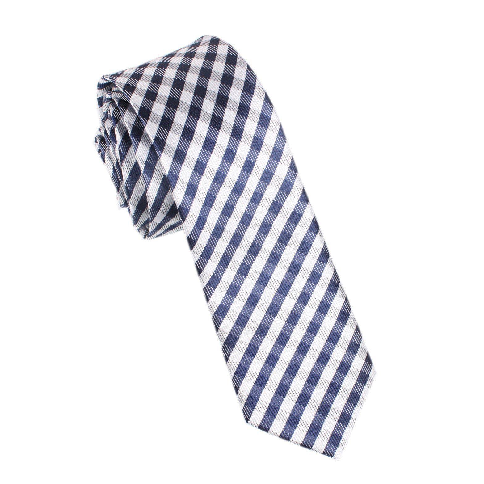 Navy_Blue_Gingham_Skinny_Tie