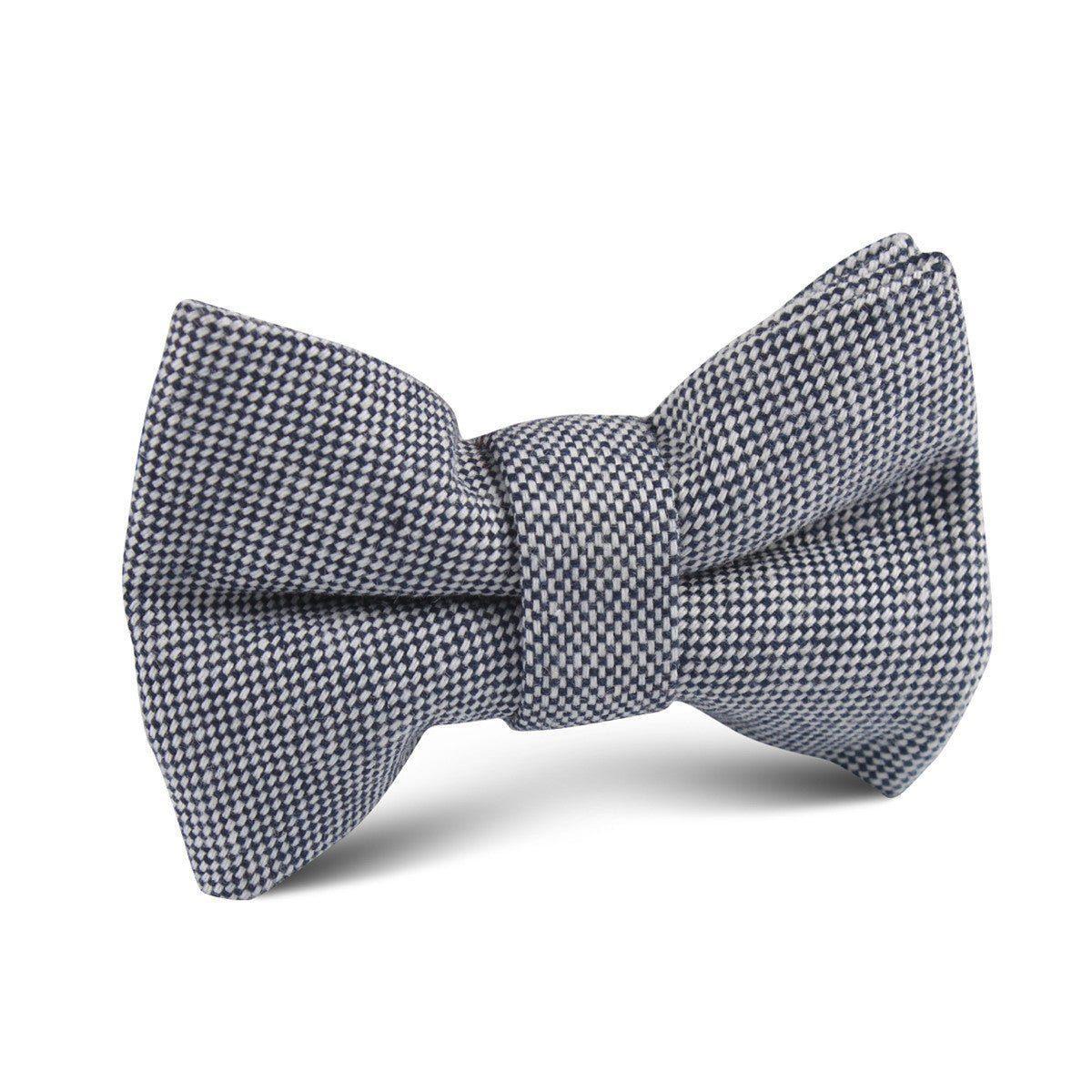 Navy_Blue_Tweed_Linen_Stitching_Kids_Bow_Tie-374961
