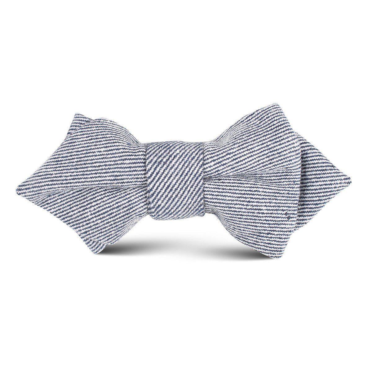 Navy_Blue_White_Twill_Stripe_Linen_Kids_Diamond_Bow_Tie-509462