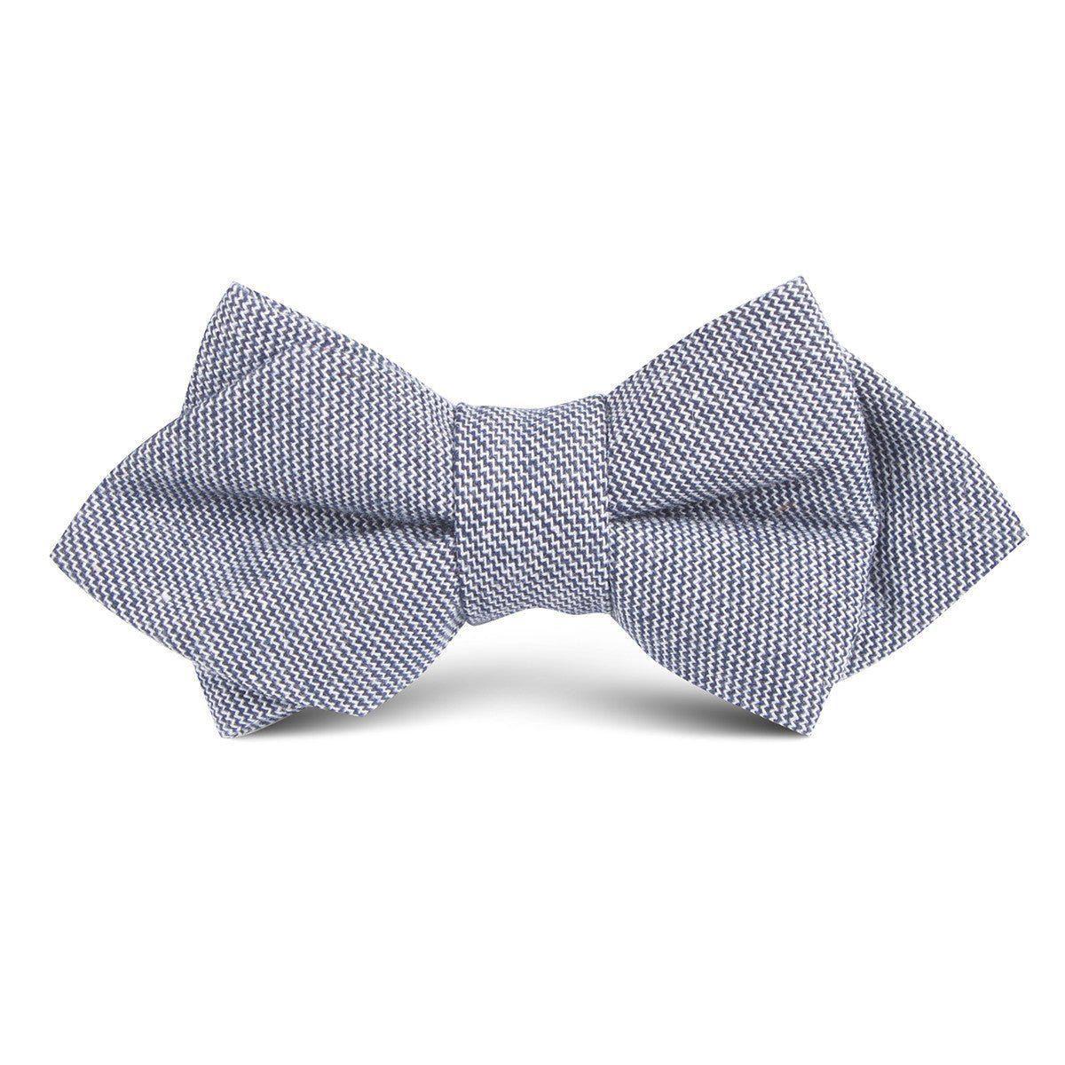 Navy_Blue_Zig_Zag_Linen_Kids_Diamond_Bow_Tie-626324