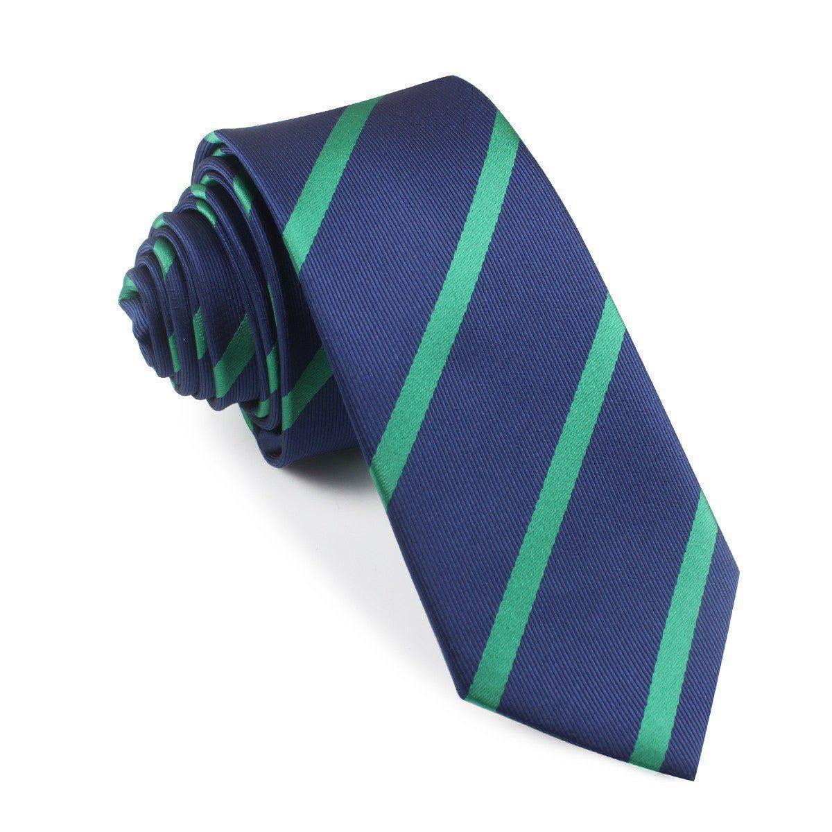 Navy_Blue_with_Green_Stripes_Skinny_Tie-684273