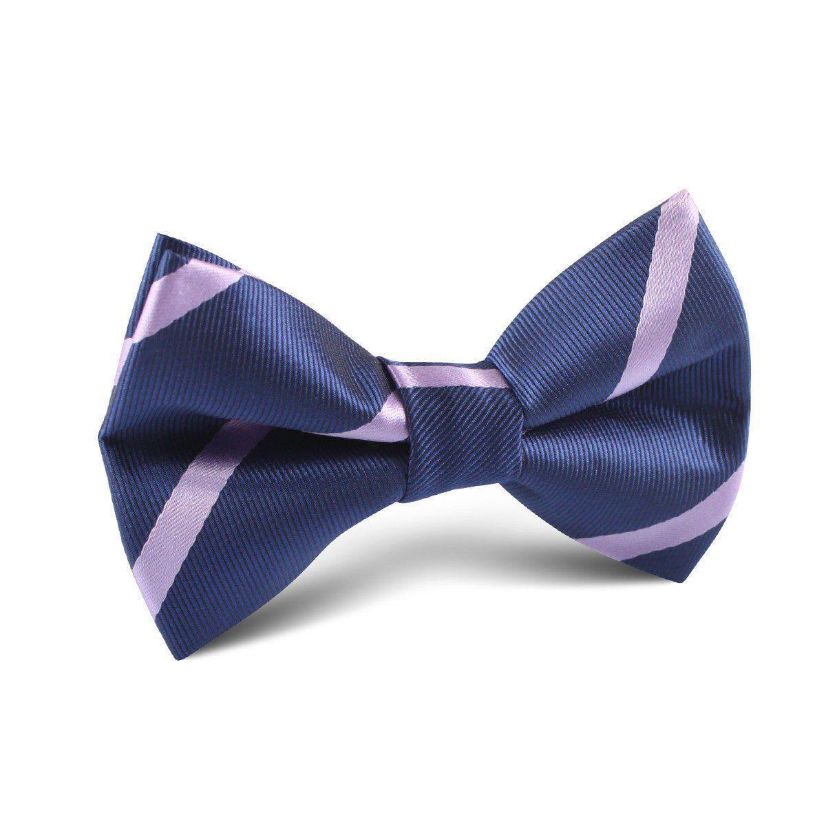 Navy_Blue_with_Lavender_Purple_Stripes_Kids_Bow_Tie-933601