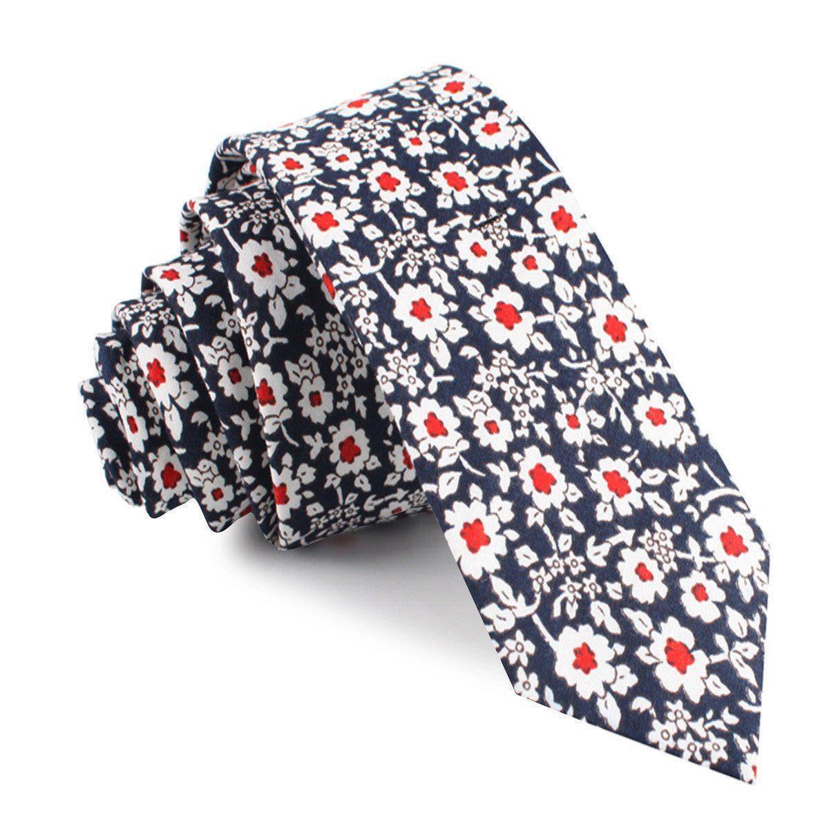 New_York_Navy_Floral_Skinny_Tie-525489