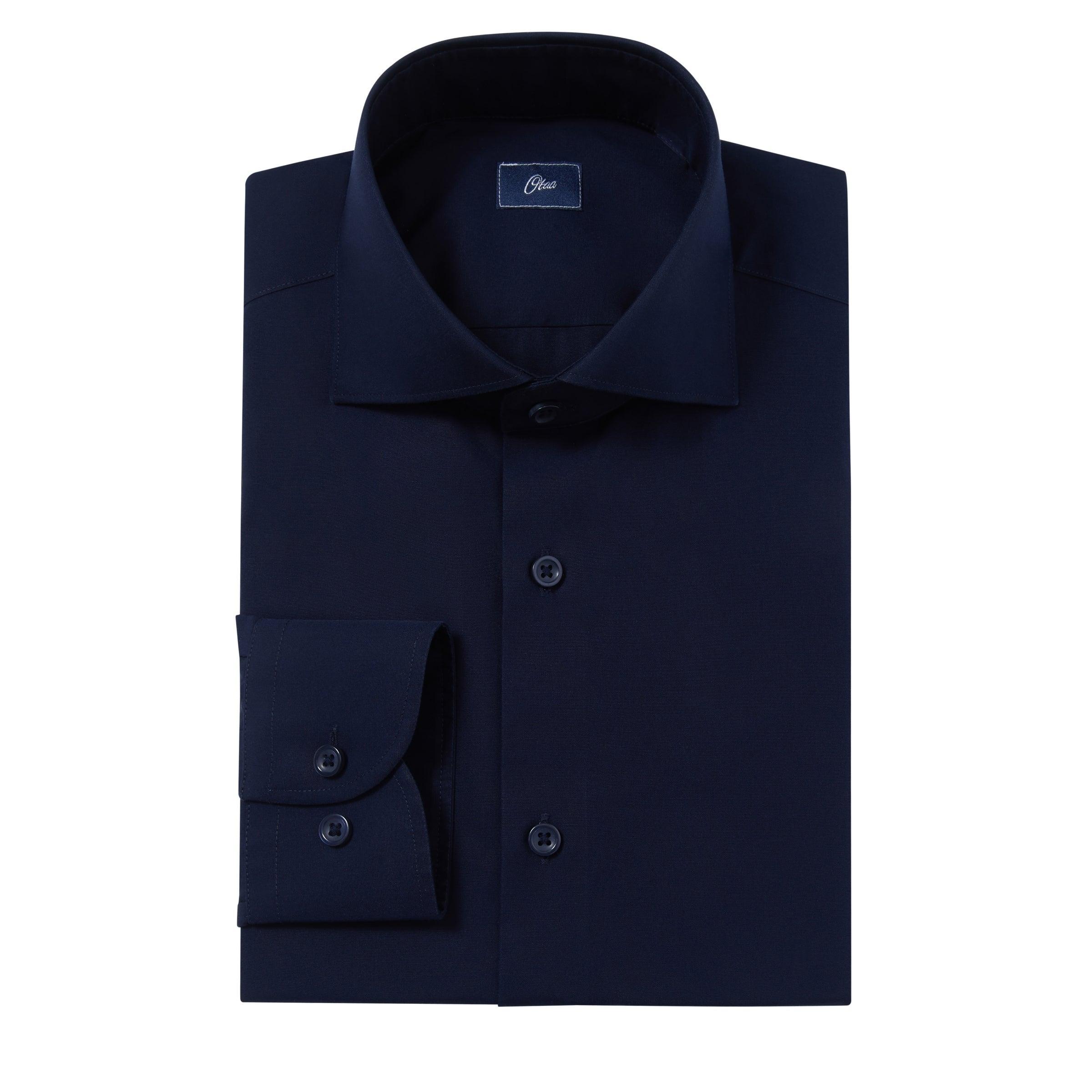 Newhouse_Navy_Poplin_Easy_Care_Shirt_1