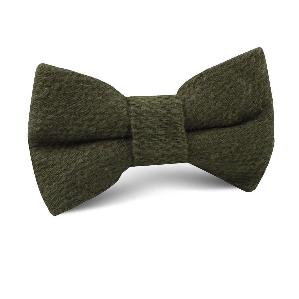 OliveGreenCoarseLinenKidsBowTie_5b266607-ae30-4ee1-ae58-cf3d4a581e4b-535368