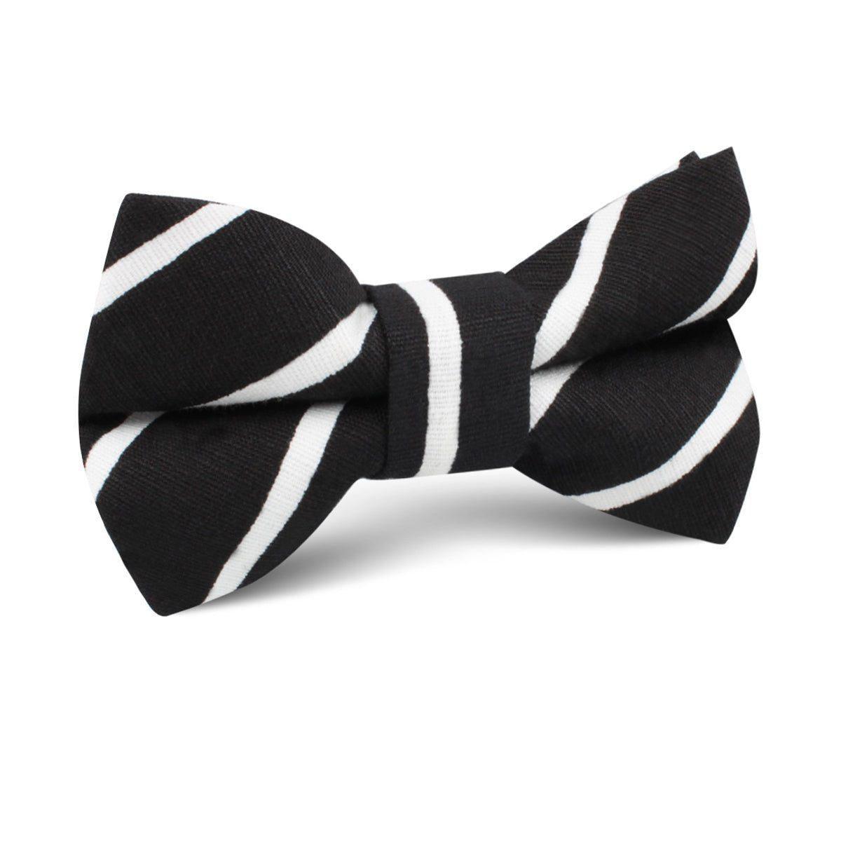 OnyxBlackPencilStripedLinenKidsBowTie_d740b014-8dd7-4eb3-9655-7e1ec566f750-754581