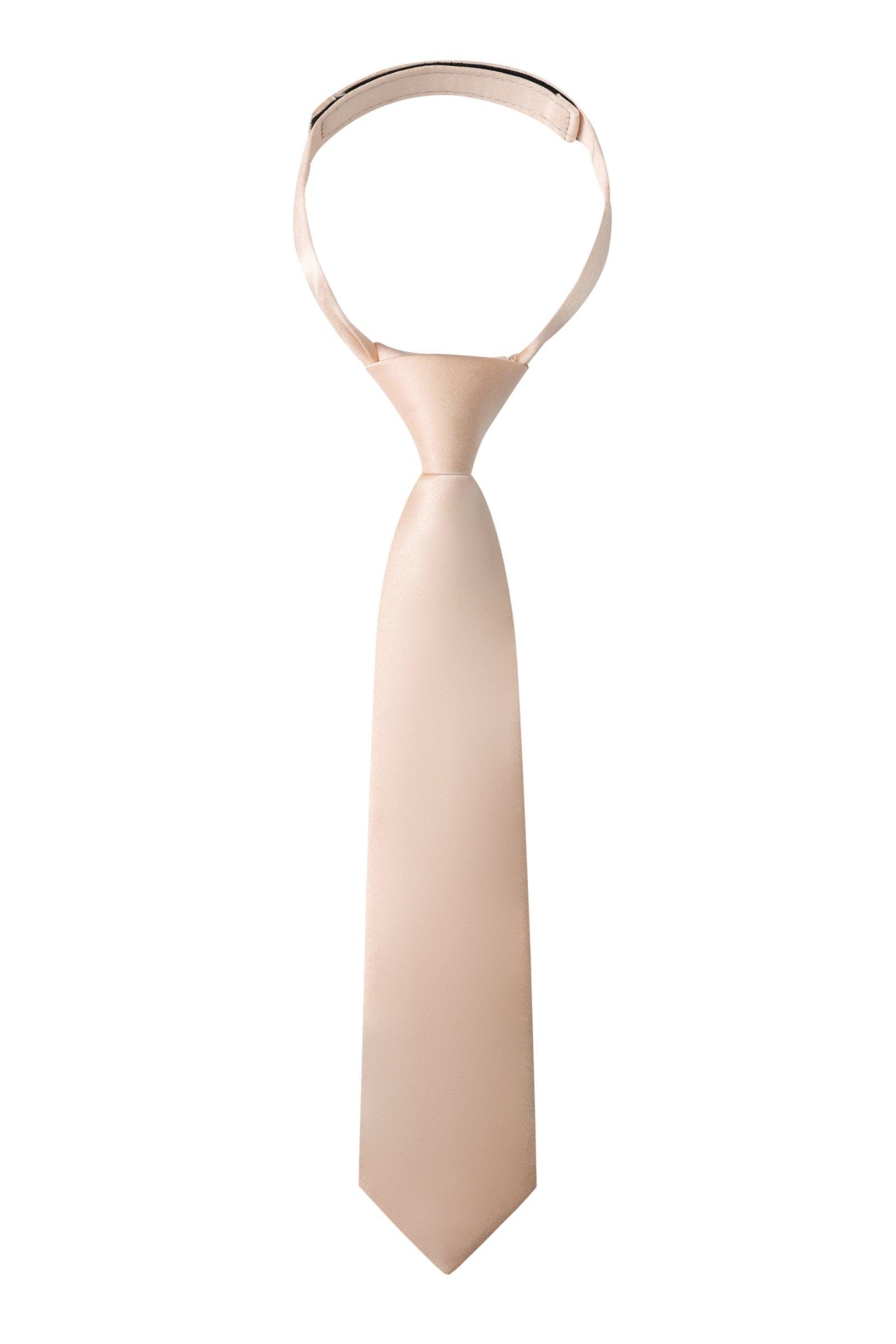 PeachSatinKidsNecktie